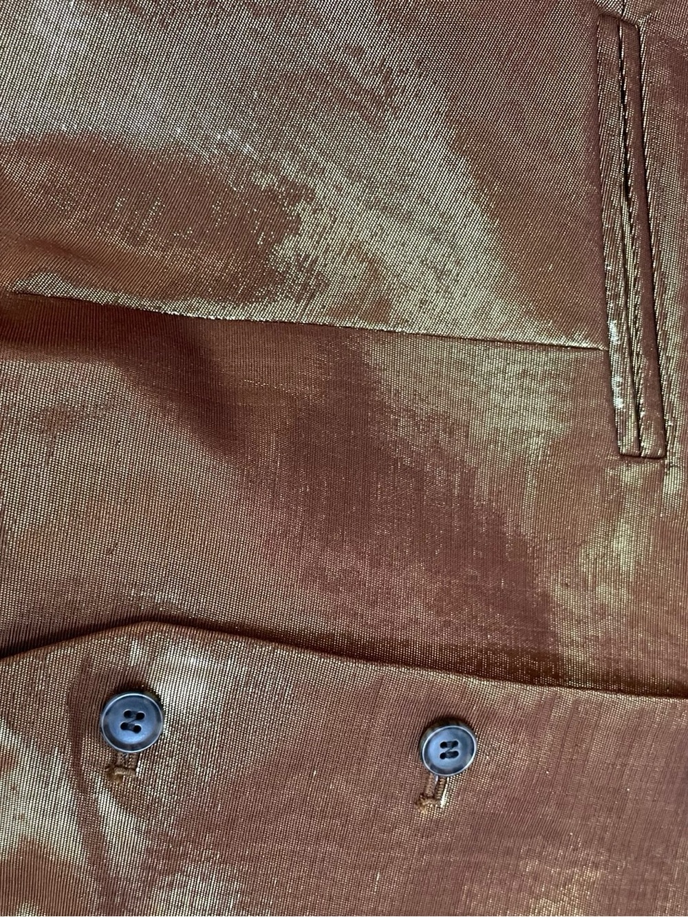 Christopher John Rogers X J.Crew classic-fit vest in gold lamé New with Tags - Picture 5 of 9